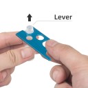 Mini nerezový otvírák lahvičiek 5,8 x 2,2 x 0,2 cm Odstraňovač zátek lepidiel na riasy Otevírací nástroj 0,8–1,3 cm Kompaktná pomôcka 3