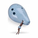 Mini ocarina de cerámica 6 orificios Soprano C 6,5 x 4 x 3,2 cm Colgante con cordón para el cuello Instrumento musical 1