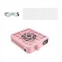 Mini odsávací ventilátor na nehty s 10 stupni rychlosti 18 x 14,9 x 4 cm ABS a PC s LED displejem a USB-C dobíjením na manikúru 3