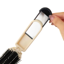 Mini opvouwbare reiskam met spiegel 11 x 9,5 x 4 cm Witte opvouwbare massagekam voor haar met uitschuifbare spiegel 5