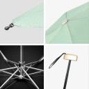 Mini parapluie de poche 19x5x5 cm Parapluie pliant avec protection UV Surface en vinyle contre les rayons ultraviolets Parapluie compact pour sac à main 2