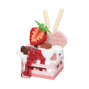 Mini pastelito de fresa 4,1 x 4 x 6 cm 193 piezas 3D micro construcción de postre dulce Bloques de partículas creativas para niños de 8+ y adultos 1