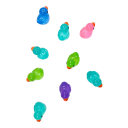 Mini patinhos que brilham no escuro 50 pcs 2