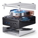 Mini PC CHUWI AMD Ryzen 6600H 16 GB RAM 512 GB SSD Windows 11 4K WiFi 128 x 130,5 x 57 mm Silver Stationär dator för kontor och hem 5