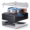 Mini PC CHUWI AMD Ryzen 6600H 16 Go RAM 512 Go SSD Windows 11 4K WiFi 128 x 130,5 x 57 mm Argent Bureau 5