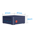 Mini-PC MLLSE G2 Pro 87 x 87 x 39 mm Intel N150 12 GB DDR5 RAM 512 GB SSD Windows 11 Pro Drei-Monitor-Ausgang 4K HD Wi-Fi BT 5.0 2