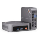 Mini PC Ninkear Intel Core i7-1185G7 16 GB DDR4 RAM 512 GB SSD Windows 11 Pro WiFi 6 Bluetooth 5.2 Tuulettimella jäähdytys Harmaa Toimistokäyttöön 3