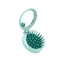 Mini peine plegable con espejo Cepillo de masaje compacto de viaje con almohadilla de aire Dientes redondeados para evitar la rotura 6