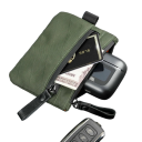 Mini peňaženka 9 x 13 x 1,5 cm X-Pac zip pouch Puzdro na mince kľúče a drobnosti z uhlíkovo neutrálnych tkanín 2