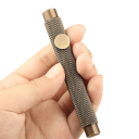 Mini penna stilografica vintage portatile con punta 0,5 mm in ottone metallico dorato per scrivere in ufficio e a scuola 2