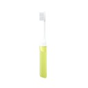 Mini periuță de dinți pliabilă de călătorie pentru adulți, periuță de dinți mică portabilă în culori transparente, desfăcută 16x2cm, pliată 10x2cm 4