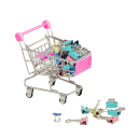 Mini Pink Shopping Basket 11.5 x 8.5 cm 2