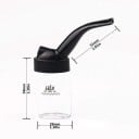 Mini pipă cu apă cu filtru acrilic transparent bong cu apă filtrare a fumului prin apă pentru reducerea substanțelor nocive la fumat 2