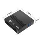 Mini počítač MLLSE 119 × 119 × 24,5 mm 6 GB RAM + 128 GB SSD Kompaktné tiché Mini PC s USB 3.0 portami a HDMI výstupom pre kanceláriu a domácnosť 2