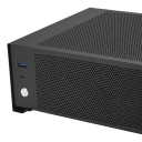 Mini počítačová skříň T10 240 x 211 x 95 mm pro základní desku Mini-ITX se zdrojem Flex ATX a chladičem do 70 mm pro herní i kancelářský PC 8
