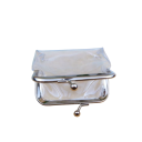 Mini portafoglio trasparente impermeabile 12 cm Plastica Con clip Custodia compatta per monete chiavi e piccoli oggetti da borsa 2