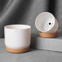 Mini pot de fleurs avec soucoupe 2