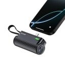 Mini powerbank Snelle oplading 22,5 W 5000 mAh Ingebouwde USB-C connector zonder kabel LED laadindicatie Lanyard Voor in de zak of in de rugzak 1