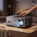 Mini projektor ThundeaL TD98 Full HD 1080p z obsługą 4K 25,9 x 22,8 x 10 cm Android 2 GB RAM i 16 GB ROM Srebrnoszary Kino domowe 5