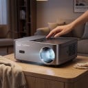 Mini proyector ThundeaL TD98 Full HD 1080p y soporte 4K 25,9 x 22,8 x 10 cm Android 2 GB RAM y 16 GB ROM Gris plateado Cine en casa 5