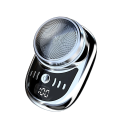 Mini rasoio elettrico con indicatore di carica 7,3 x 4,6 x 4,7 cm Rasoio piccolo senza fili impermeabile Rasoio da viaggio ricaricabile per uomini con indicazione della batteria 5