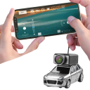 Mini RC autó WLtoys 6401 1:64 720P FPV kamerával WiFi vezérléssel alkalmazáson keresztül 2.4G három sebesség LED világítás ABS anyag 30 m hatótávolság 9