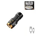 Mini Rechargeable LED Torch S-521 8.1 × 3.1 × 3.1 cm USB-C Magnetic Clip 6 Modes Side Light Pocket EDC 4