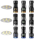 Mini Rechargeable LED Torch S-521 8.1 × 3.1 × 3.1 cm USB-C Magnetic Clip 6 Modes Side Light Pocket EDC 1