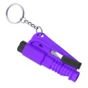 Mini reddingshamer 7,5 x 3,5 cm sleutelhanger voor noodgevallen met glasbrekers en het doorsnijden van veiligheidsgordels, kunststof auto-ontsnappingshamer 7