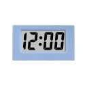 Mini reloj digital de mesa 5,9 x 3,5 x 3,2 cm Hora y fecha Modo 12h Formato portátil Alimentación Pila LR1130 Incluido en el paquete 6