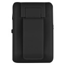 Mini reproductor MP3 negro con clip para ropa y carga USB, ranura para microSD de hasta 16 GB, reproductor de música Walkman portátil de 4,2 x 2,9 x 1,4 cm 3