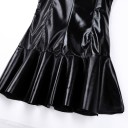 Mini robes en simili cuir avec zip 4