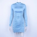 Mini rochie de damă cu mâneci lungi A2798 6