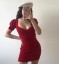 Mini rochie de damă roșie 1