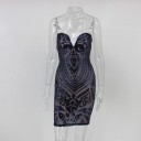 Mini rochie de paiete de lux 3