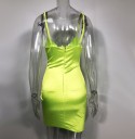 Mini rochie neon 2