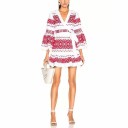 Mini rochie originală cu mâneci lungi 4
