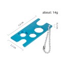 Mini roestvrijstalen flesopener 5,8 x 2,2 x 0,2 cm Verwijderaar van lijmstoppen voor wimpers Openingsgereedschap 0,8–1,3 cm Compact hulpmiddel 7