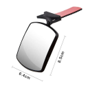 Mini-Rückspiegel fürs Auto, 8,5 x 6,4 cm, Sicherheitsspiegel für die Kopfstütze, verstellbarer Kinderüberwachungsspiegel für Baby-Autositze 7