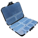Mini scatola con scomparti per ami e esche 12,2 x 10,5 x 3,4 cm Scatola di stoccaggio portatile per attrezzature da pesca Organizzatore per piccoli accessori da pesca 2