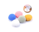 Mini schelpjuwelendoosje voor ring of oorbellen 6,5 × 5,5 × 3,2 cm fluwelen gekleurde cadeauverpakking voor sieraden 1