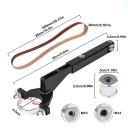 Mini Schleifer 25 x 2,5 cm Aluminiumlegierung Mit Zubehör Multifunktionales Rotationswerkzeug zum Schleifen Polieren Gravieren Schneiden Oberflächenbearbeitung 2