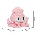 Mini Set de construcție Chobotnice 7 x 6 x 5,1 cm Lumea Subacvatică Oceanică Blocuri de Particule Model Educațional Creativ Compatibil 2