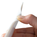 Mini škrabka na sklo s kompaktním tvarem 15 × 5 cm plastová bílá ruční stěrka na zrcadla okna a sprchové kouty do koupelny 4