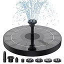 Mini solární fontána do jezírka 16 cm Solární vodní čerpadlo s vyměnitelnými tryskami Dekorace zahradního jezírka Bez elektrické energie 1