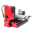 Mini soustruh na dřevo i kov 12 V 24 W 20000 ot./min 28 x 10 x 16 cm Sklíčidlo a koník Černý s červenými prvky Pro modeláře a kutily 2