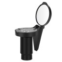 Mini specchio retrovisore nero per bicicletta Diametro 3 cm Specchio retrovisore universale rotante per manubri 16–22 mm Specchio retrovisore 1