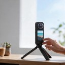Mini-Stativ für Actionkameras Flymile mit ausziehbaren Beinen Schraube 1/4 Zoll Tragfähigkeit 2 kg Schwarz Für DJI Osmo Pocket Insta360 und GoPro 7