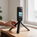 Mini stativ pro akční kamery Flymile s vysouvacími nožičkami Šroub 1/4 palce Nosnost 2 kg Černý Pro DJI Osmo Pocket Insta360 a GoPro 2
