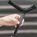 Mini stativ til actionkameraer Flymile med udtrækkelige ben Skruen 1/4 tomme Maksimal vægt 2 kg Sort Til DJI Osmo Pocket Insta360 og GoPro 6